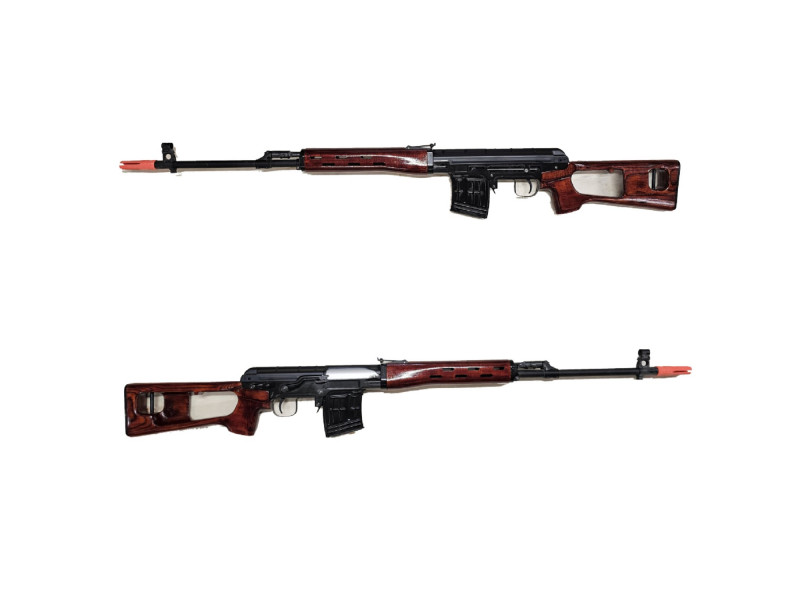 WE Dragunov SVD GBB Laminated Birch Stock Set by Airsoft Shien (Wine Red)