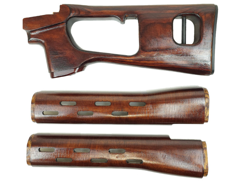 SVD Dragunov Laminated Birch Stock Set (Soviet Brown)
