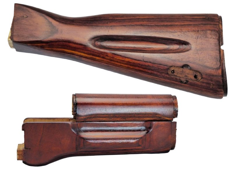 AK-74 Laminated Birch Stock Set for Airsoft (Tula Red)