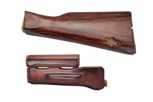 AKM Late Pattern  Laminated Birch Stock Set for Airsoft (Tula Red)