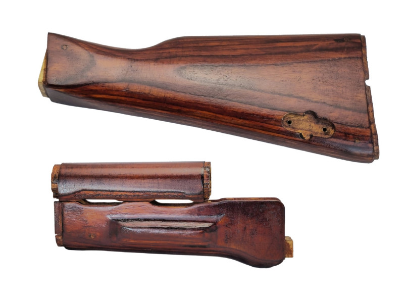 AKM Late Pattern  Laminated Birch Stock Set for Airsoft (Tula Red)