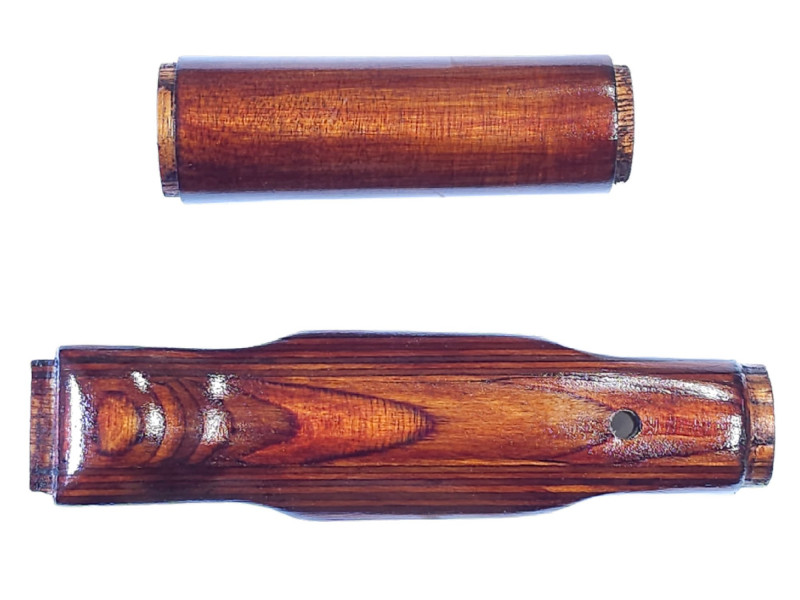 AKM Late Pattern  Laminated Birch Stock Set for Airsoft (Soviet Brown)